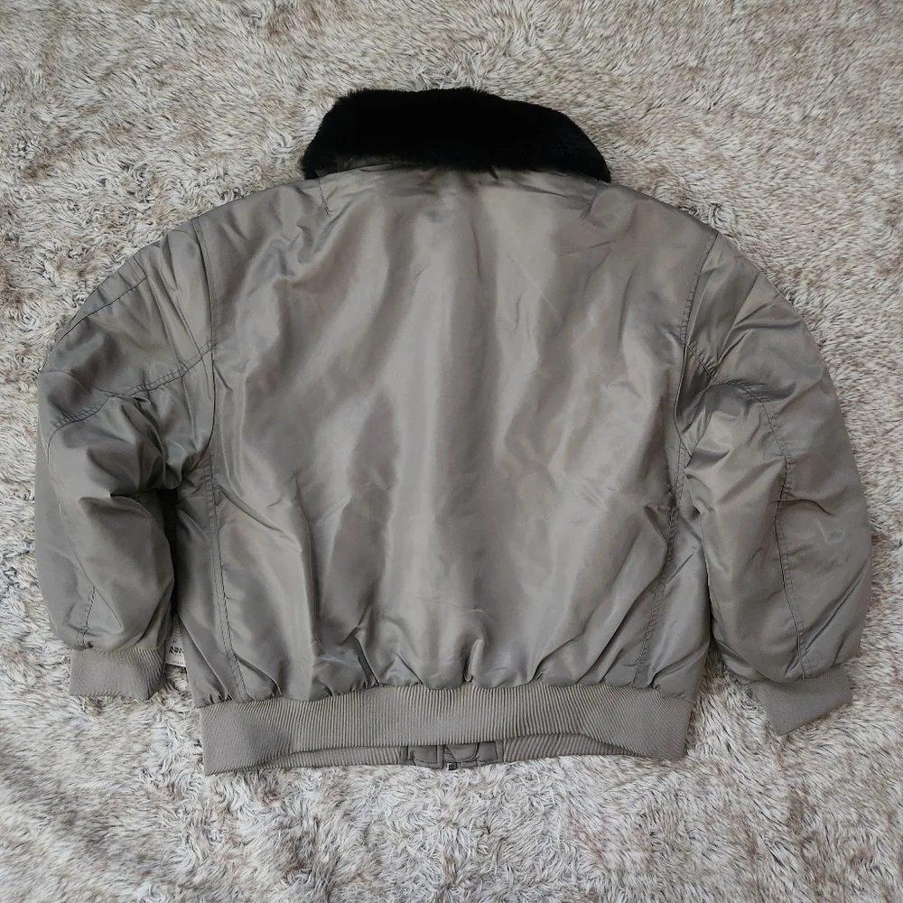 Free People We The Free Aviator‎ Bomber Jacket Fallen Rock Gray Women's Medium